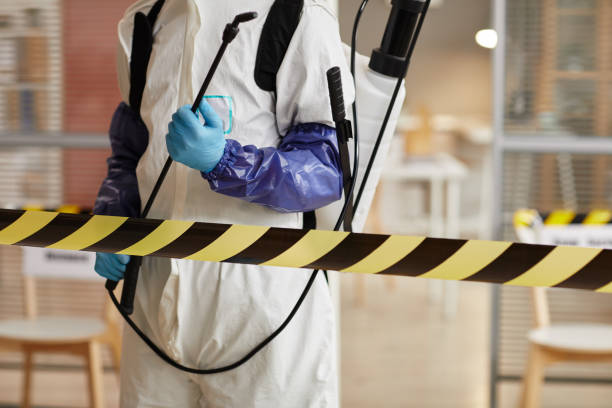 Professional Biohazard Cleanup technician working in Lyons, CO
